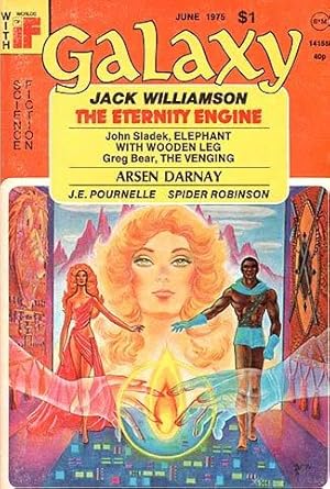 *Signed* Galaxy Science Fiction 1975 June: The Eternity Engine; The Venging; Elephant with Wooden...