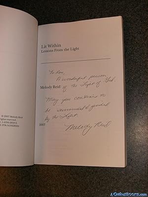 *Signed* Lit Within: Lessons From the Light