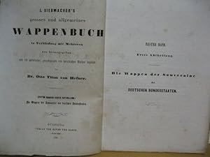 1856 Die Wappen der Souveraine der Deutschen Bundesstaaten (nur Textteil). 1. Band. 1. Abtheilung...