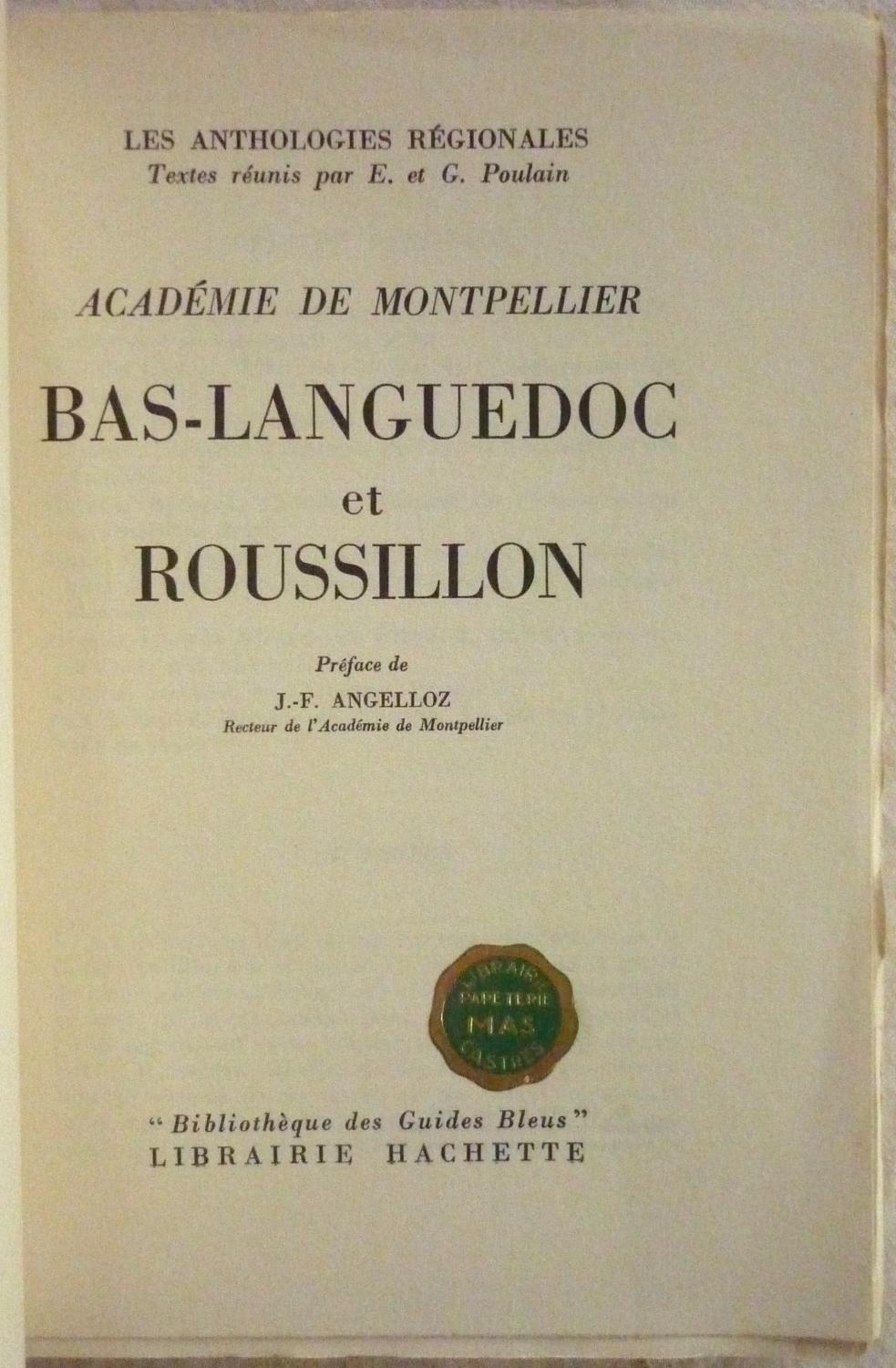 Les Anthologies Régionales Académie De - 