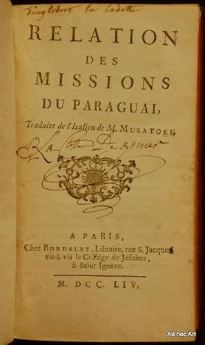 Relation des missions du Paraguai
