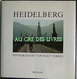 HEIDELBERG, Fotografiert von Rolf Verres, in-4 carré, pleine toile bleue avec jaquette ill, 58 pp