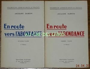 En route vers l'ABONDANCE, deux volumes, in-12, br, 189 et 175 pp