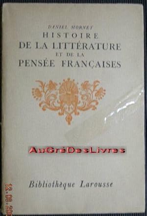Histoire de la littérature et de la pensée françaises, in-8, br, couv rempliée, 248 pp