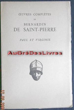 PAUL ET VIRGINIE, texte établi et présenté par Maurice Souriau, in-8, br, 239 pp