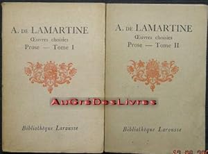 ?uvres choisies, Prose, Tome 1 & 2, in-8, br, 247 & 250 pp