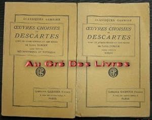 Oeuvres choisies de DESCARTES, avec un avant-propos et des notes de Louis DIMIER, 2 tomes, in-8, ...