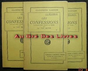 LES CONFESSIONS, 3 tomes, introduction, notes et index par A. VAN BEVER, in-8, br, 310, 369 & 263 pp