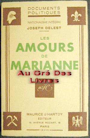 Les amours de Marianne, in-12, br, 351 pp, joint bandeau éditeur
