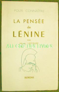 LENINE, coll "Pour connaître la pensée", in-8, br, 356 pp