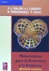 Matemáticas para la economía - CASADO FUENTE, JUSTINA;FERNANDEZ ALONSO, BEATRIZ;GALAN SIMON, FRANCISCO JAVIER;VIEJO VALVERDE, FELICIDAD