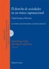 EL DERECHO DE SOCIEDADES EN UN MARCO SUPRANACIONAL. UNIÓN EUROPEA Y MERCOSUR. - Embid Irujo, José Miguel; Roque Vitolo, Daniel