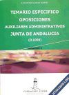 TEMARIO ESPECIFICO OPOSICIONES AUX.ADMINISTRATIVA JUNTA ANDALUCIA - ALVAREZ ALVAREZ, FLORENTINA