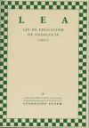 LEY DE EDUCACIÓN DE ANDALUCÍA - VV.AA.
