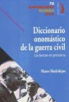 DICCIONARIO ONOMASTICO DE LA GUERRA CIVIL - MADRILEJOS, MATEO