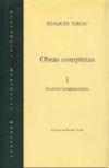 Obras completas I: Escritos fundamentales - Edición de Ramon Xirau Joaquín Xirau