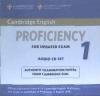 Cambridge English Proficiency 1 for Updated Exam Audio Cds (