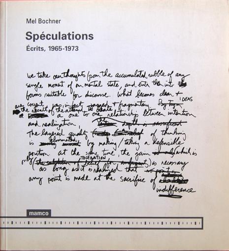 SPECULATIONS (ECRITS 1965-1973)