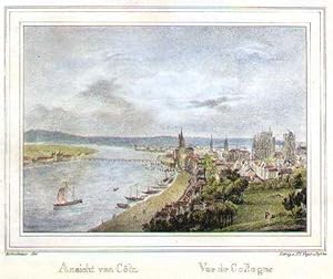 Ansicht von Cöln. - Vue de Collogne.