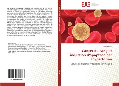 Cancer du sang et induction d'apoptose par l'hyperforine : Cellules de leucemie lymphoide chronique b - Alireza Ensaf