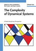The Complexity of Dynamical Systems : A Multi-disciplinary Perspective - Johan Dubbeldam