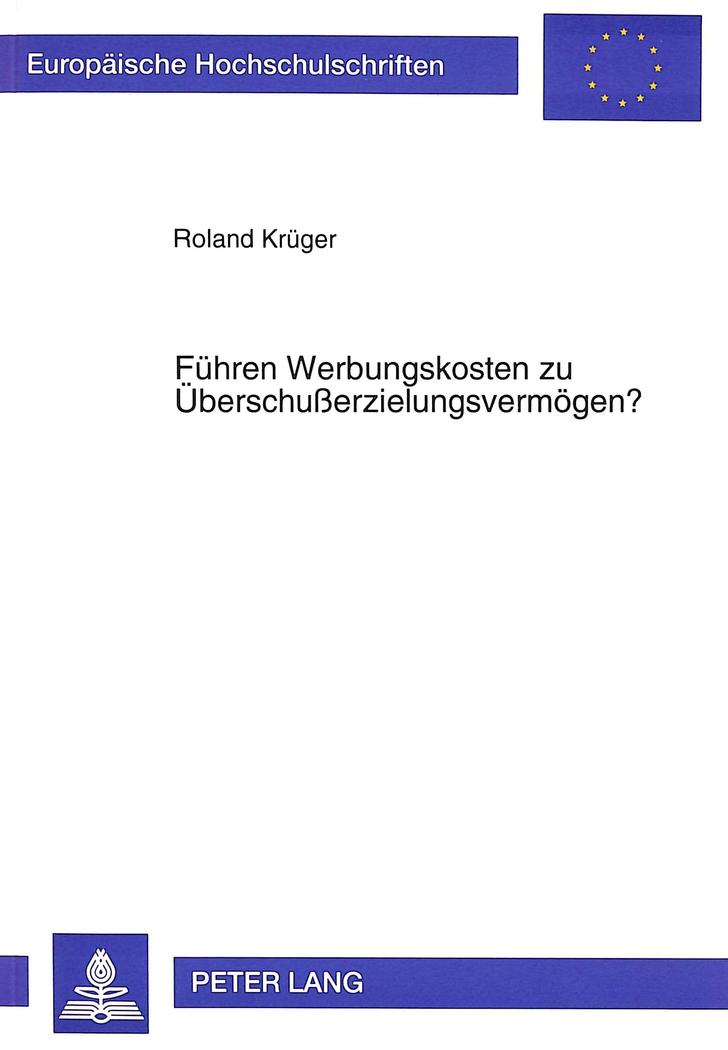 Führen Werbungskosten zu Überschußerzielungsvermögen? - Roland Krüger