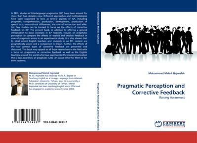 Pragmatic Perception and Corrective Feedback : Raising Awareness - Mohammad Mehdi Hajmalek