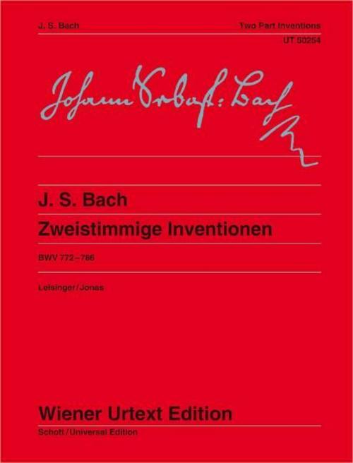 Zweistimmige Inventionen BWV 772-786, Klavier : Fingersätze von Oswald Jonas - Johann Sebastian Bach