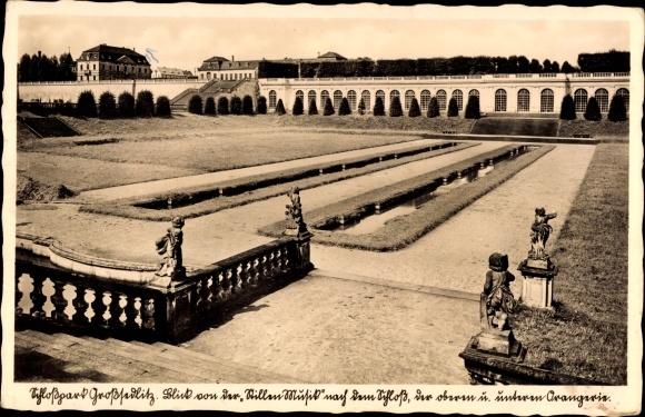 Ansichtskarte / Postkarte Großsedlitz Heidenau in Sachsen, Blick von der Stillen Musik, Orangerie