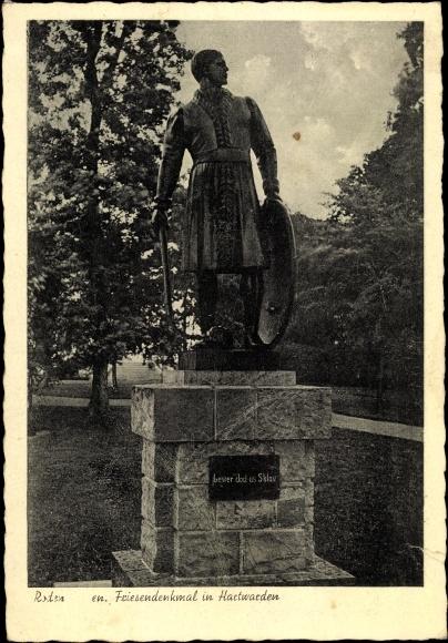 Ansichtskarte / Postkarte Hartwarden Stadland Wesermarsch, Friesendenkmal
