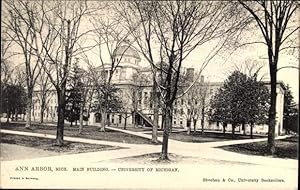 Ansichtskarte / Postkarte Anna Arbor Michigan USA, Main Building, University