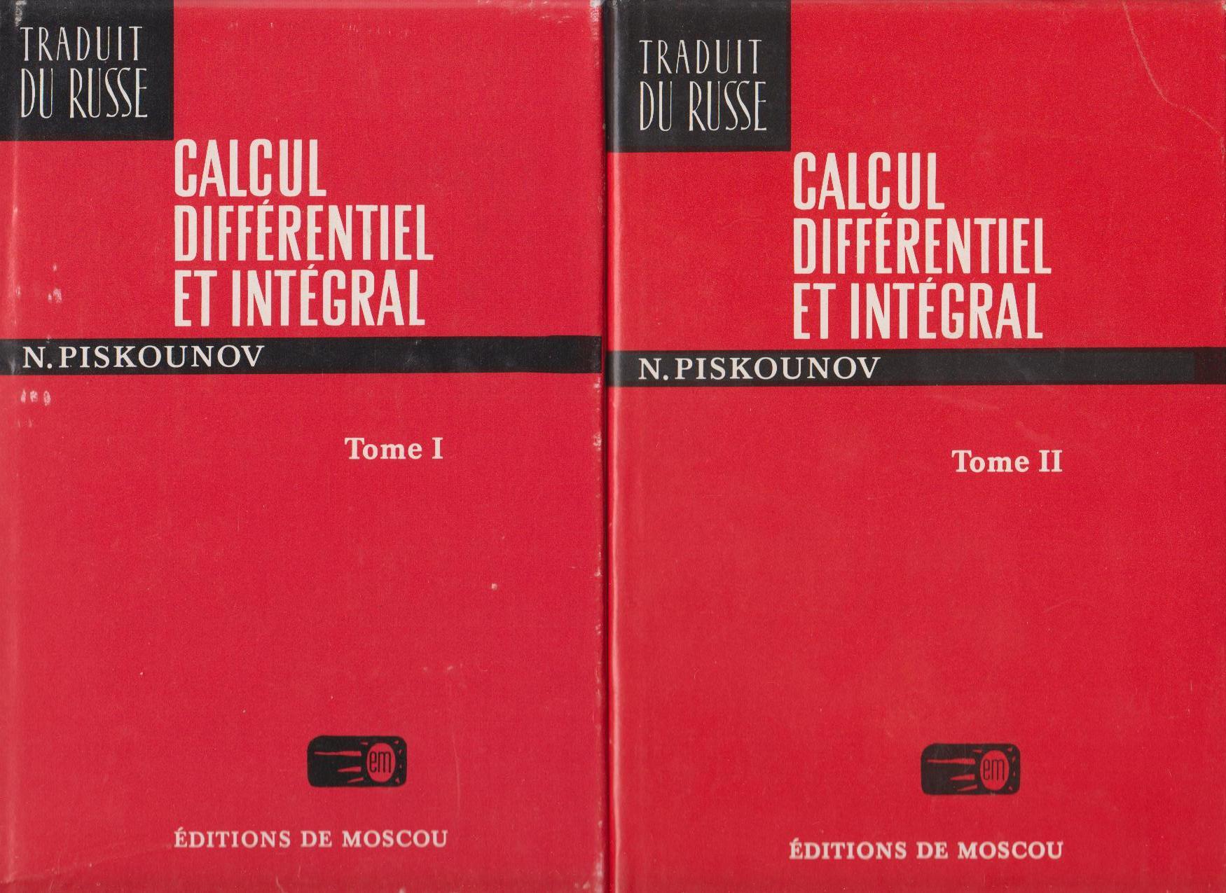 calcul differentiel et integral piskounov