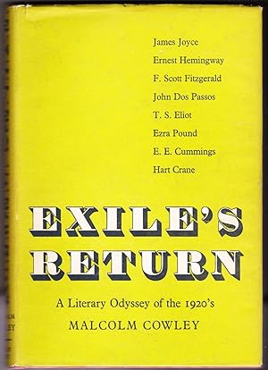 Exile's Return, A Literary Odyssey of the 1920's