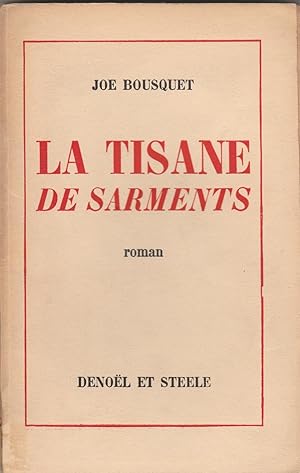 La tisane de sarments (envoi de l'auteur)