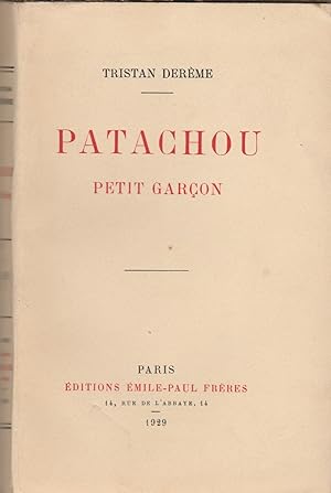 Patachou, Petit garçon (envoi de l'auteur)