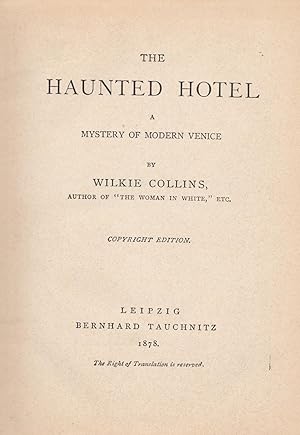 The Haunted Hotel, A Mystery of Modern Venice