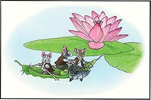 ORIGINAL ART: FROGGIE WENT A-COURTING [THREE MICE IN A PEAPOD BOAT]