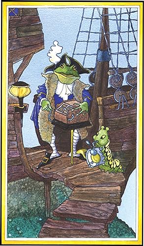 ORIGINAL ART: FROGGIE WENT A-COURTING [FROG ON SHIP]
