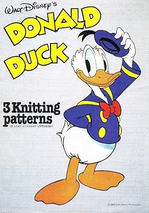 Walt Disney's Donald Duck Knitting Booklet: 3 Knitting Patterns for children's and adults jumpers...