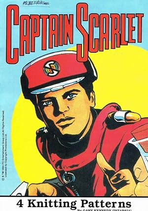 Captain Scarlet Knitting Pattern Booklet: 4 Knitting Patterns for children's and adult's jumpers ...