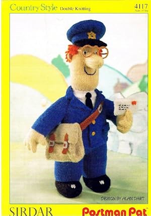 Postman Pat Toy Knitting Pattern Sirdar 4117, Designed by Alan Dart