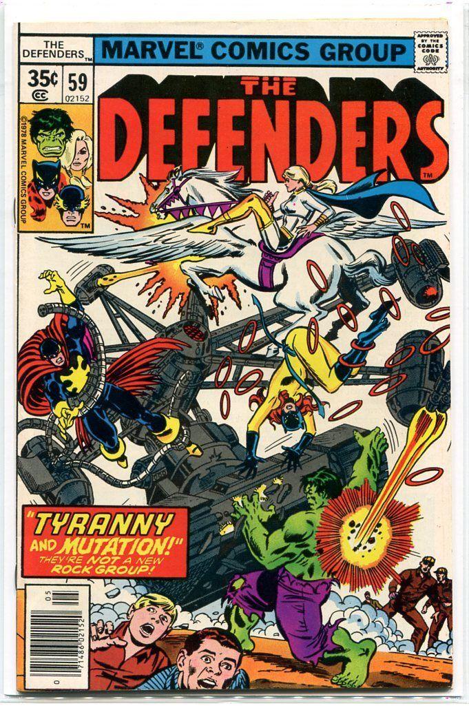 Defenders 59 Fine George Perez Hulk Marvel comics *CBX39B