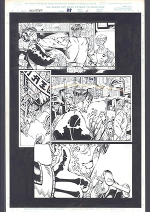 Josh Hood / Derek Fisher Original Comic Art Page Ghost Rider Issue 88 Page 2 Comic Book