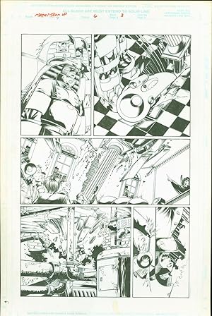 Marvel team Up #6 Josh Hood Original Comic Art Page #3 Spider-Man Sub-Mariner Comic Book