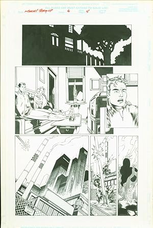 Marvel team Up #6 Josh Hood Original Comic Art Page #5 Spider-Man Sub-Mariner Comic Book