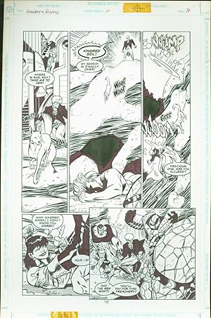 Superboy and the Ravers #17 Josh Hood Original Comic Art Page #18 DC Comics 1997 Comic Book