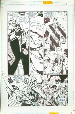 Superboy and the Ravers #18 Josh Hood Original Comic Art Page #8 DC Comics 1997 Comic Book