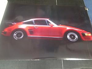 1986 Western Graphics red Porsche Carrera vintage wall poster NOS PBX2706 Comic Book