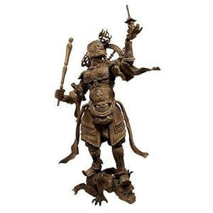 Kaiyodo Takeya Revoltech # 001: Tamonten Action Figure wooden version Comic Book