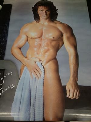 1989 Perfect Male Bob Colantonio in towel gay interest wall poster PBX2782 Comic Book